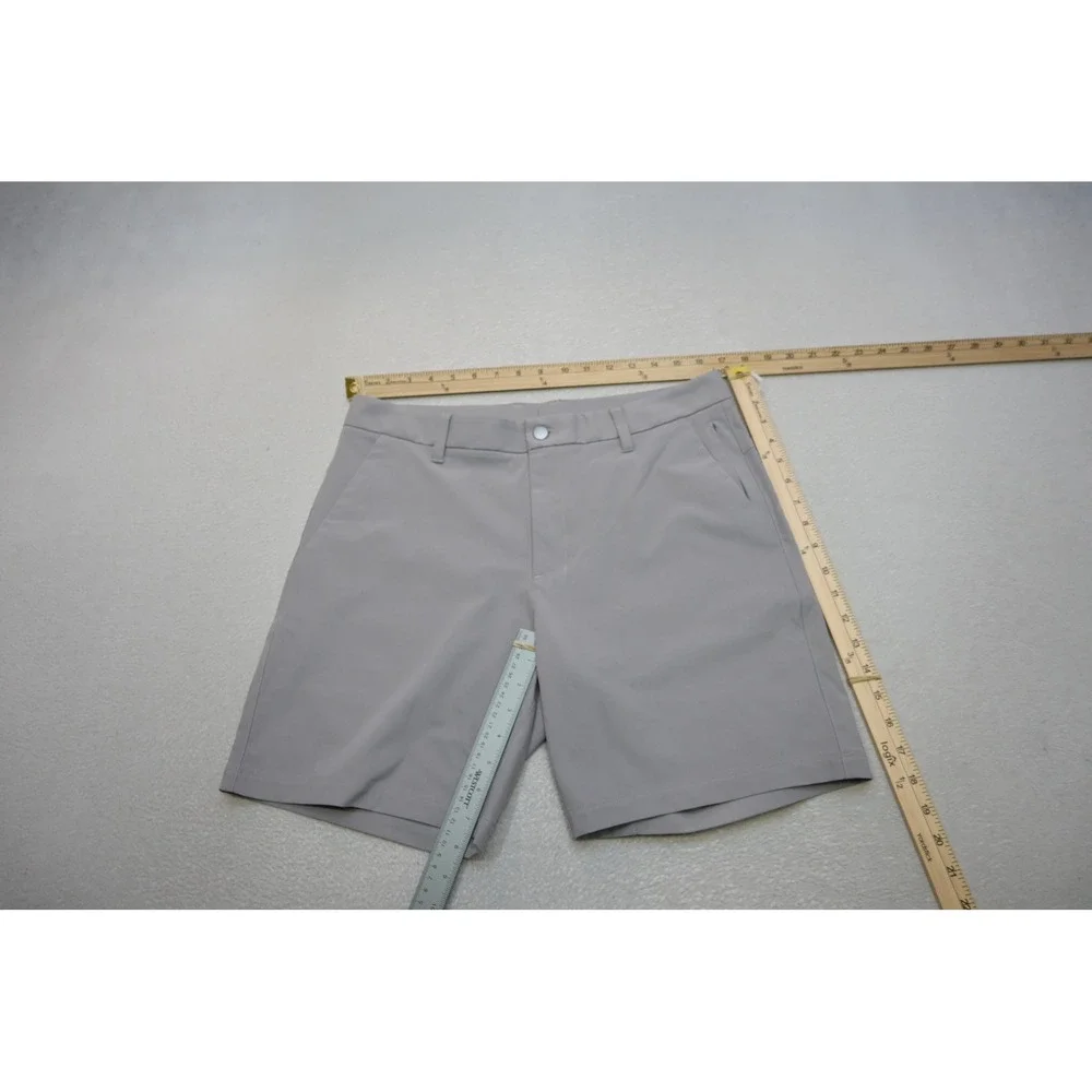CRZ YOGA Golf Shorts Mens 32W Grey Performance Activewear Excellent